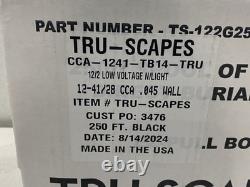 Tru-Scapes 12/2 EX-Pull Câble d'Éclairage Paysager pour Enterrement Direct 250' TS-122G250-EZ