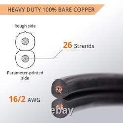 Wirefy fil paysager basse tension 16/2, 250 pi, cuivre pur, enfouissement direct